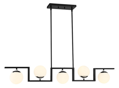 Alluria ll Five Light Island Pendant in Polished Nickel And Coal (42|P5425-572) Alluria ll Five Light Island Pendant in Polished Nickel And Coal (42|P5425-572)