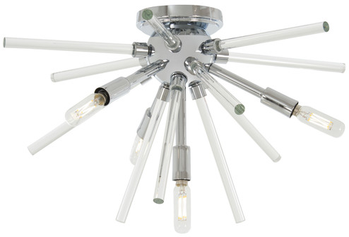 Spiked Four Light Flush Mount in Chrome (42|P1799-077)