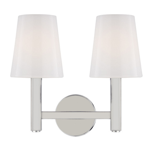 Logan Two Light Vanity in Polished Nickel (454|TV1122PN)