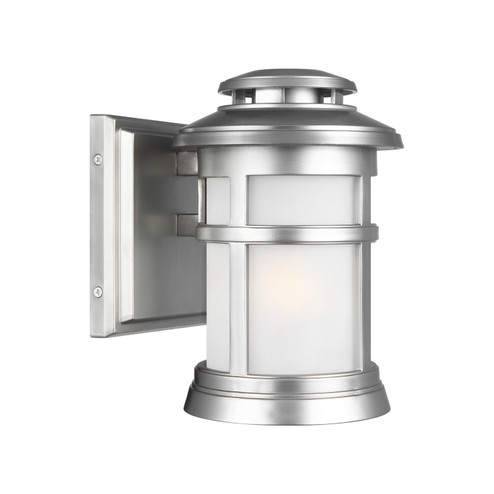 Newport One Light Outdoor Wall Lantern in Painted Brushed Steel (454|OL14300PBS)