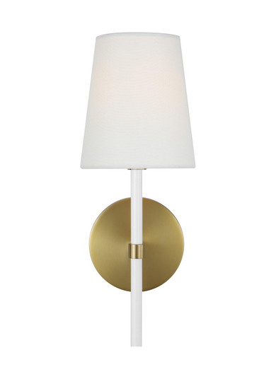 Monroe One Light Wall Sconce in Burnished Brass (454|KSW1081BBSGW)