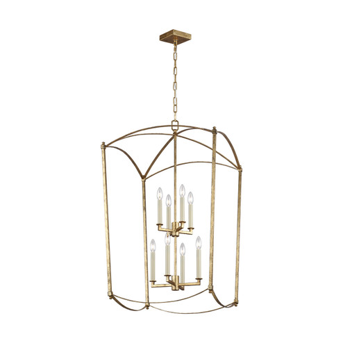 Thayer Eight Light Lantern in Antique Gild (454|F3324/8ADB)