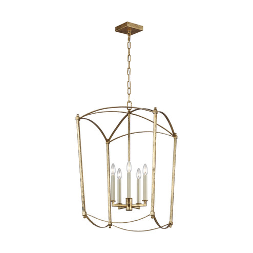 Thayer Five Light Lantern in Antique Gild (454|F3323/5ADB)