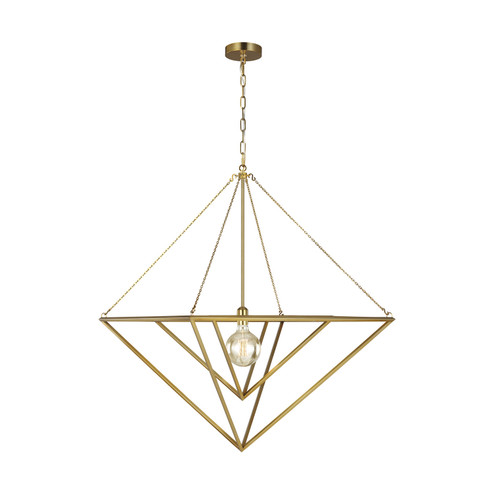 Carat One Light Pendant in Burnished Brass (454|CP1151BBS)