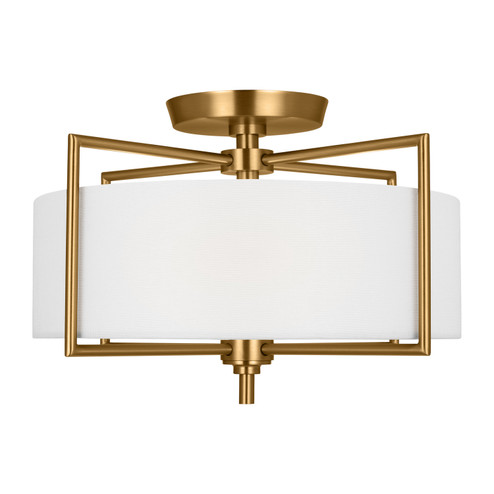 Perno Two Light Semi-Flush Mount in Burnished Brass (454|CF1122BBS)