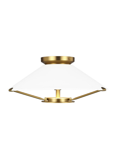 Ultra-Light LED Flush Mount in Burnished Brass (454|CF1091BBS)