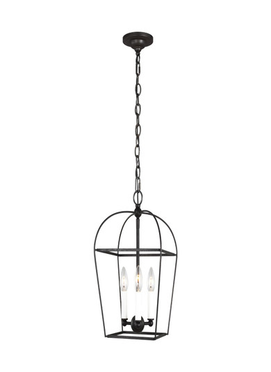 Stonington Three Light Mini Lantern in Smith Steel (454|CC1423SMS)