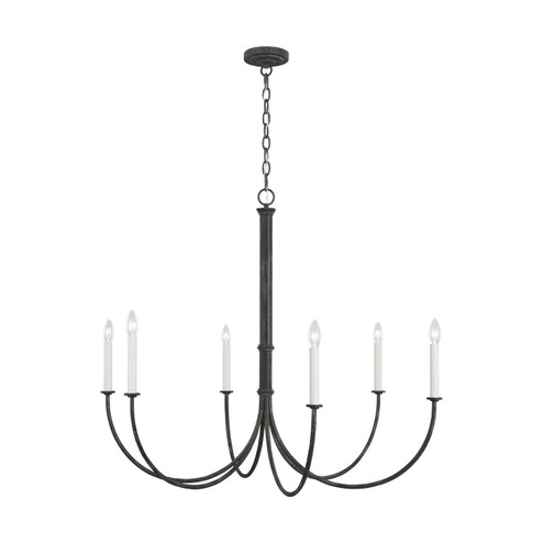 Champlain Six Light Chandelier in Iron Oxide (454|CC1156IO)