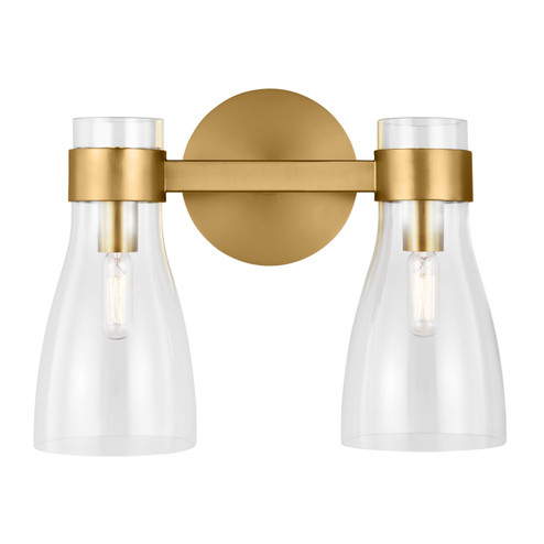 Moritz Two Light Bath Fixture in Burnished Brass (454|AEV1002BBS)