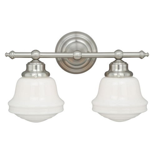 Huntley Two Light Vanity in Satin Nickel (63|W0169)