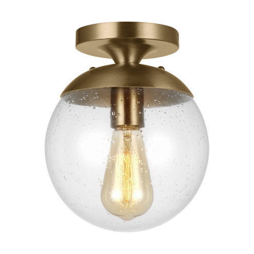 Leo H.G. One Light Wall / Ceiling Semi-Flush Mount in Satin Brass (454|7501801EN7-848)