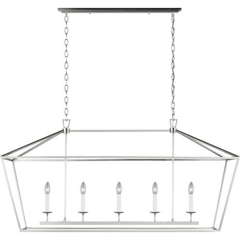 Dianna Five Light Linear Chandelier in Brushed Nickel (454|6692605-962)