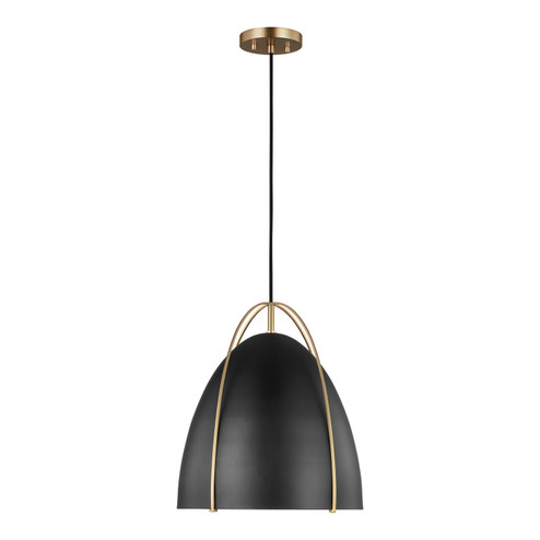 Norman One Light Pendant in Satin Brass (454|6551701EN3-848)