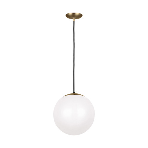 Leo - Hanging Globe One Light Pendant in Satin Brass (454|6022EN3-848)