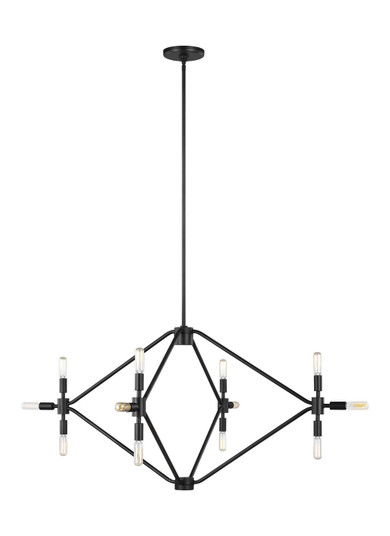 Wyn 12 Light Chandelier in Midnight Black (454|5206712EN-112)