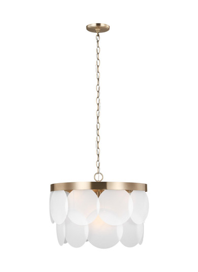 Mellita Six Light Pendant in Satin Brass (454|5102506EN-848)