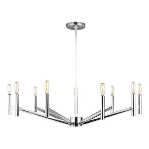 Vector Nine Light Chandelier in Chrome (454|3124309-05)