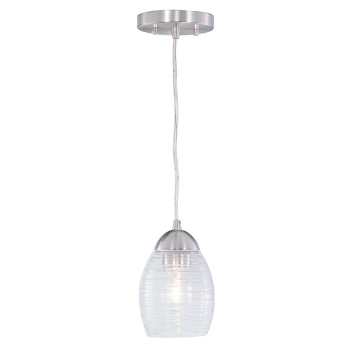 Isley One Light Mini Pendant in Satin Nickel (63|P0271)
