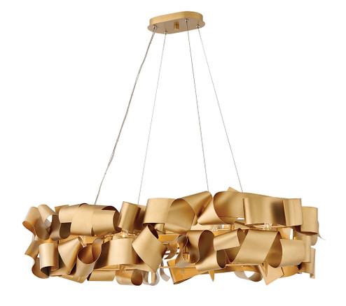 Delfina LED Linear Chandelier in Deluxe Gold (138|FR48605DXG)