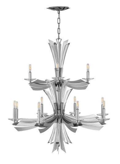 Vida LED Chandelier in Glacial (138|FR40909GG)