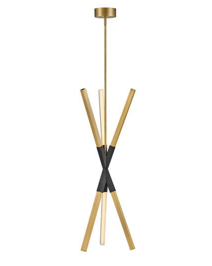 Rae LED Pendant in Lacquered Brass (138|FR30617LCB)