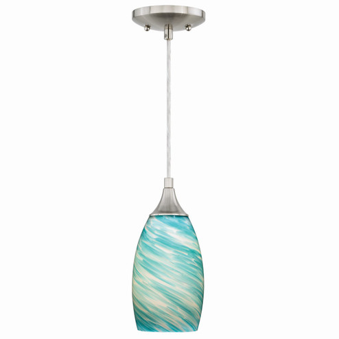 Milano One Light Mini Pendant in Satin Nickel (63|P0172)