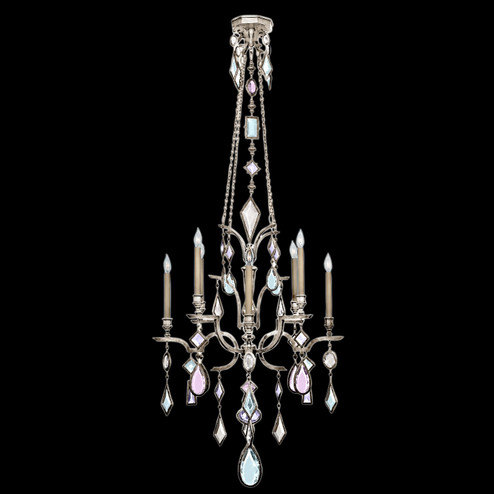 Encased Gems Eight Light Chandelier in Silver (48|725440-1ST)