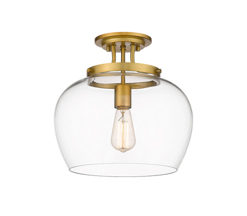 Joliet One Light Semi Flush Mount in Olde Brass (224|473SF13-OBR)