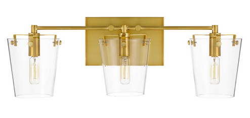 Arlo Three Light Bath in Black/Satin Brass (137|351B03BLSB)