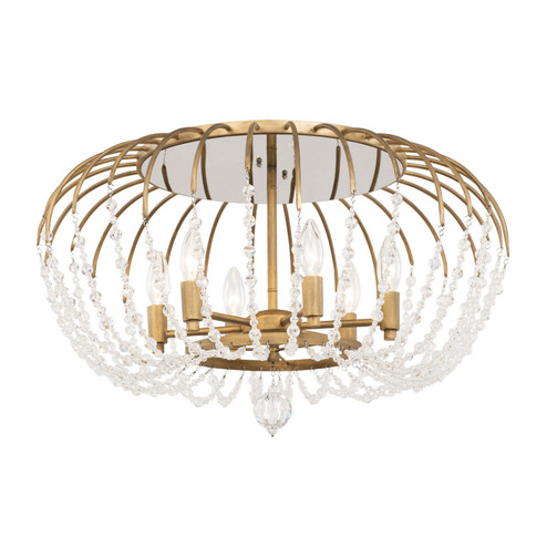 Voliere Six Light Semi-Flush Mount in Havana Gold (137|343S06HG)