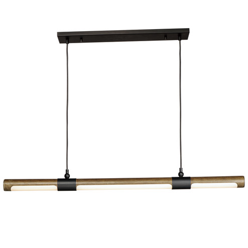 Rollo LED Pendant in Antique Pecan / Black (86|E24946-APBK)
