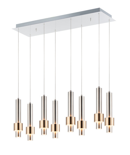 Reveal LED Pendant in Satin Nickel / Satin Brass (86|E24758-SNSBR)