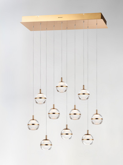 Swank LED Pendant in Natural Aged Brass (86|E24599-93NAB)