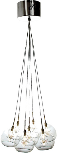 Starburst Seven Light Pendant in Satin Nickel (86|E20114-24)