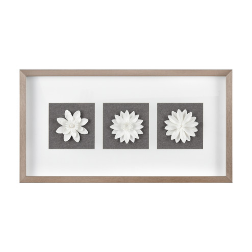 Floral Shadow Wall Art in White (45|S0056-9833)