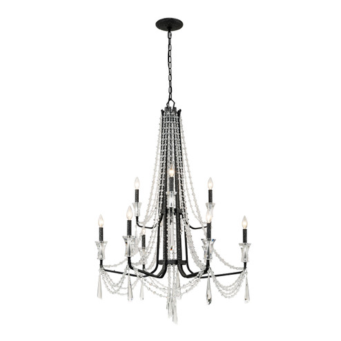 Barcelona Nine Light Chandelier in Onyx (137|270C09OX) Barcelona Nine Light Chandelier in Onyx (137|270C09OX)