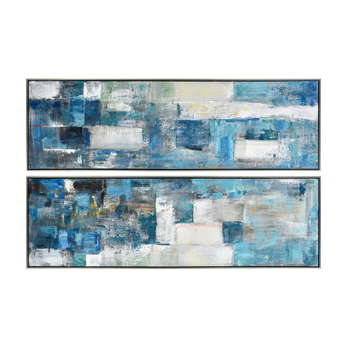 Blue Apparent Wall Art in Blue (45|H0016-8141/S2)