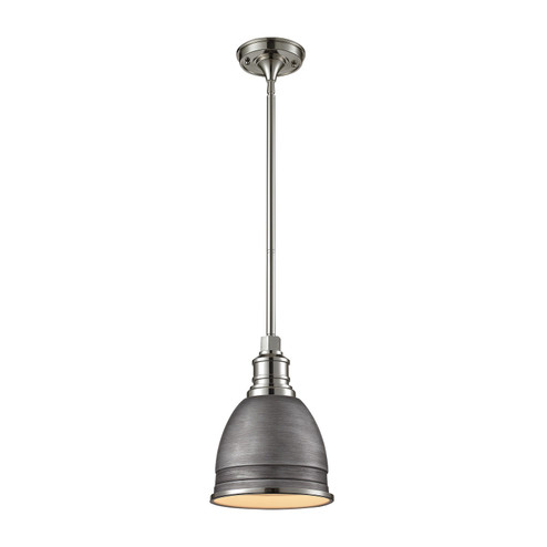 Carolton One Light Mini Pendant in Polished Nickel (45|66880/1)