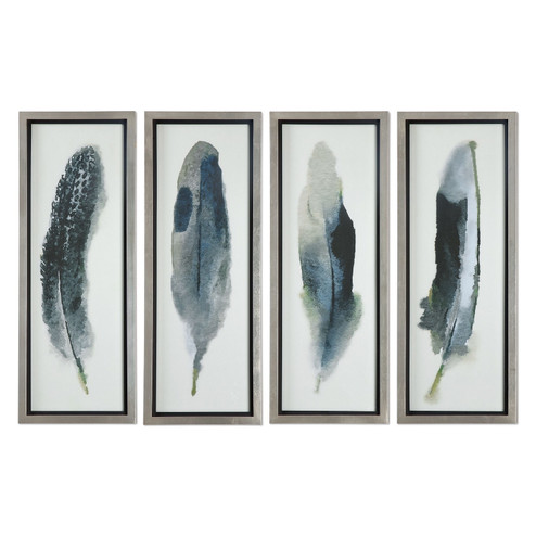 Feathered Beauty Wall Art in Silver Leaf (52|41554)