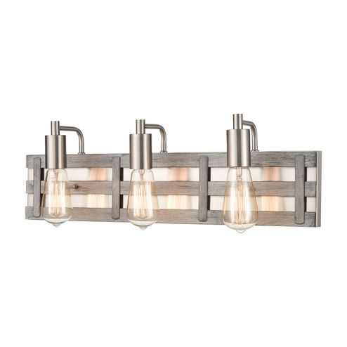 Brigantine Three Light Vanity in Satin Nickel (45|33453/3)