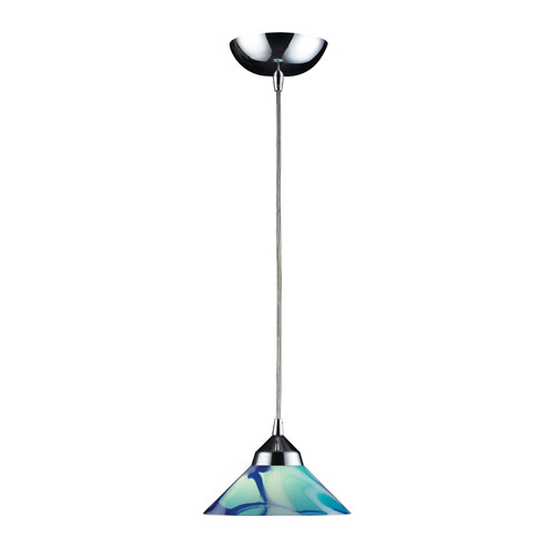 Refraction LED Mini Pendant in Polished Chrome (45|1477/1CAR)