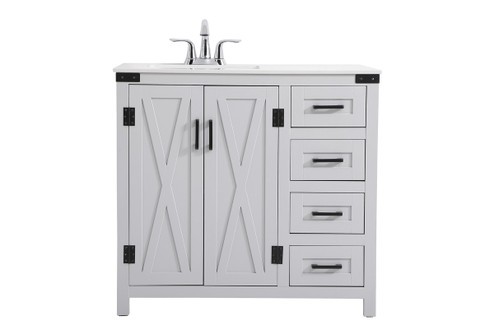 Grant Bathroom Vanity in Grey (173|VF90236GR)