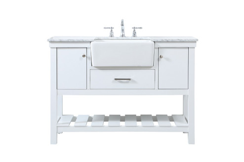Clement Single Bathroom Vanity in white (173|VF60148WH)