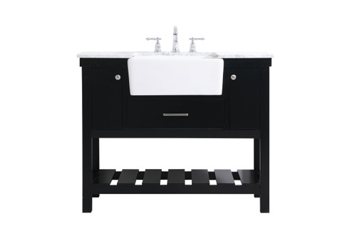 Clement Single Bathroom Vanity in Black (173|VF60142BK)