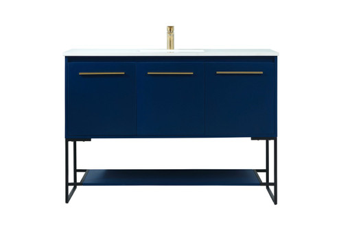 Sloane Vanity Sink Set in Blue (173|VF42548MBL)