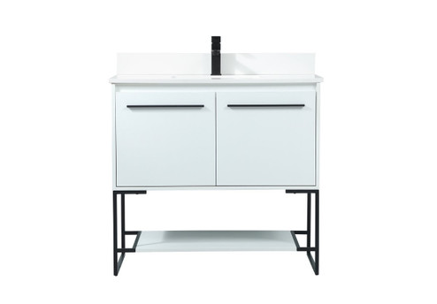 Sloane Vanity Sink Set in White (173|VF42536MWH-BS)