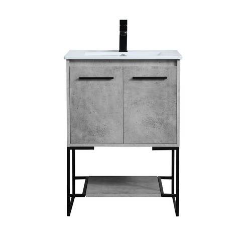 Gerard Single Bathroom Vanity in Concrete Grey (173|VF42024CG)