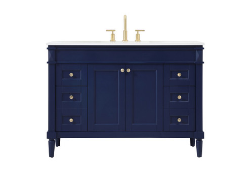 Bennett Single Bathroom Vanity in Blue (173|VF31848BL)
