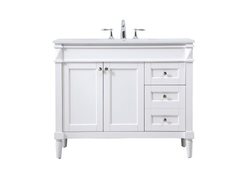 Bennett Single Bathroom Vanity in white (173|VF31842WH)