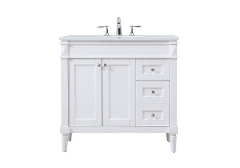 Bennett Single Bathroom Vanity in white (173|VF31836WH)